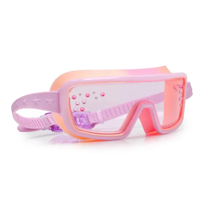 Champagne-Glitter Swim Goggles 1