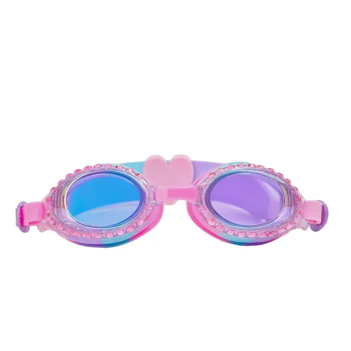 Classic Bubblegum Blue Swim Goggles 1