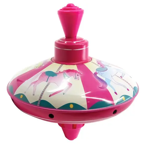 Classic Tin Spinning Top – Medium Size Traditional Toy 1