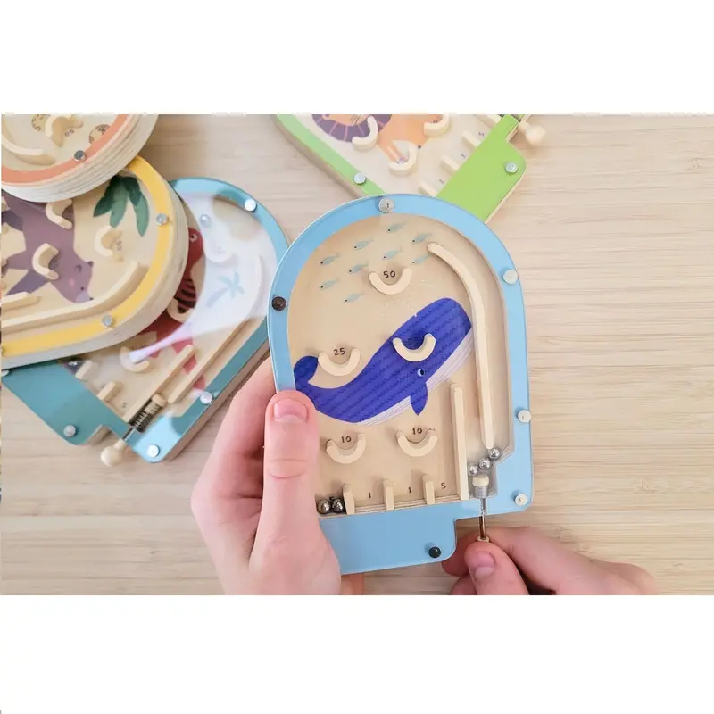 Classic Wooden Pinball Game For Children 1