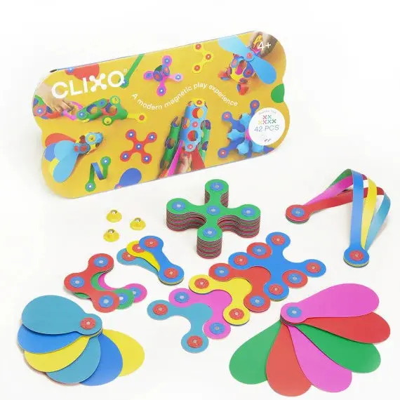 Clixo Rainbow Building Set – 42-Piece Creative Construction Kit 1
