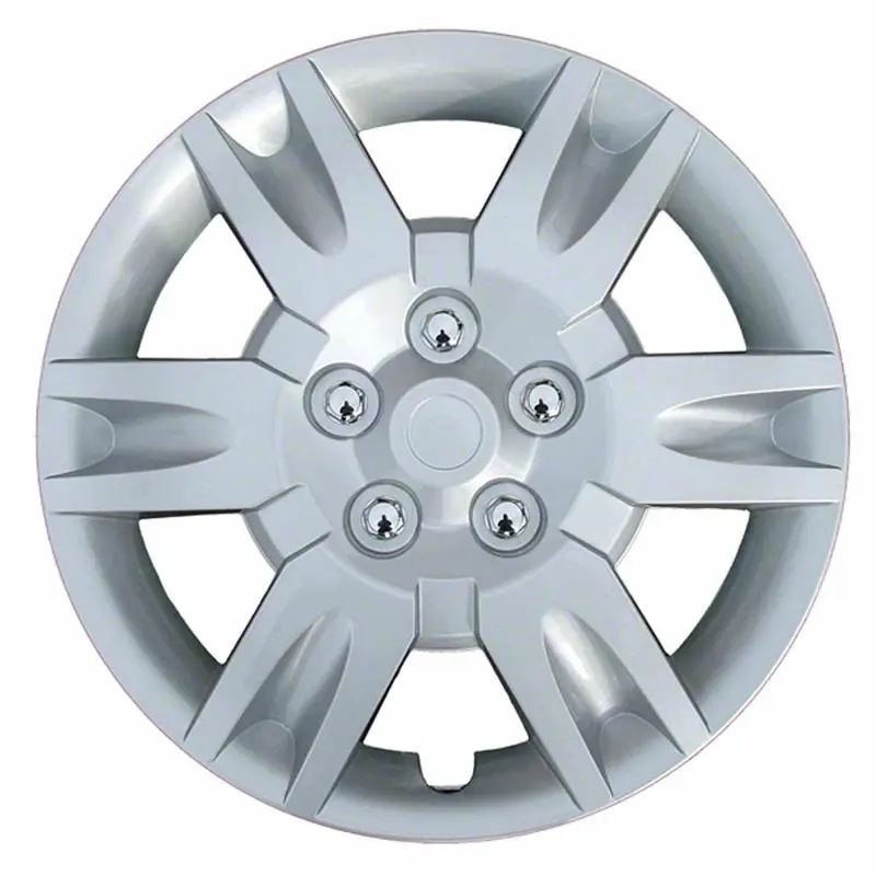 Coast To Coast Iwcb887216S – 16-Inch 6-Spoke Silver Plastic Wheel Cover Set (4-Pack, Standard Leg Fit) 1