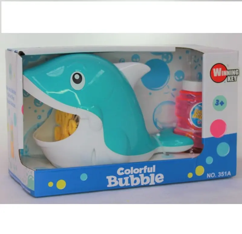 Colorful Bubble-Shooting Shark Toy 1