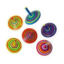 Colorful Hand-Spun Wooden Top 1