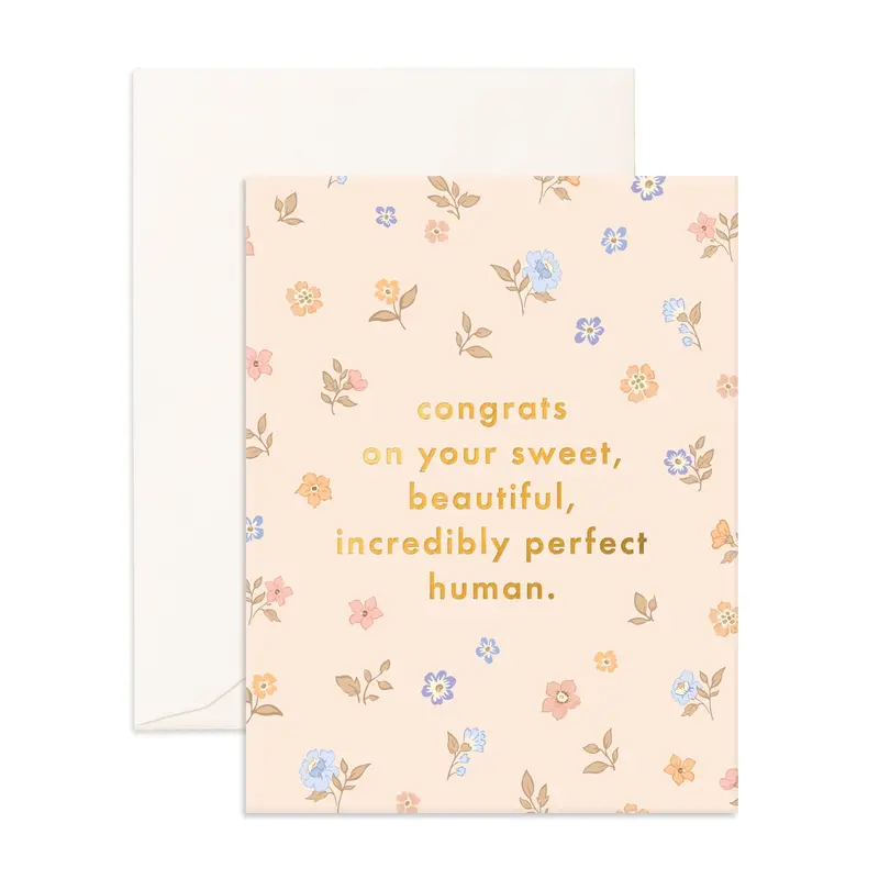 Congrats Sweet Human Greeting Card 1