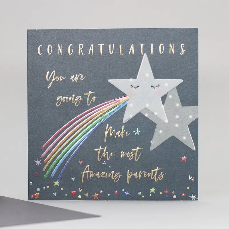 ‘Congratulations – You’Re Expecting!’ Announce-The-Baby Greeting Card 1
