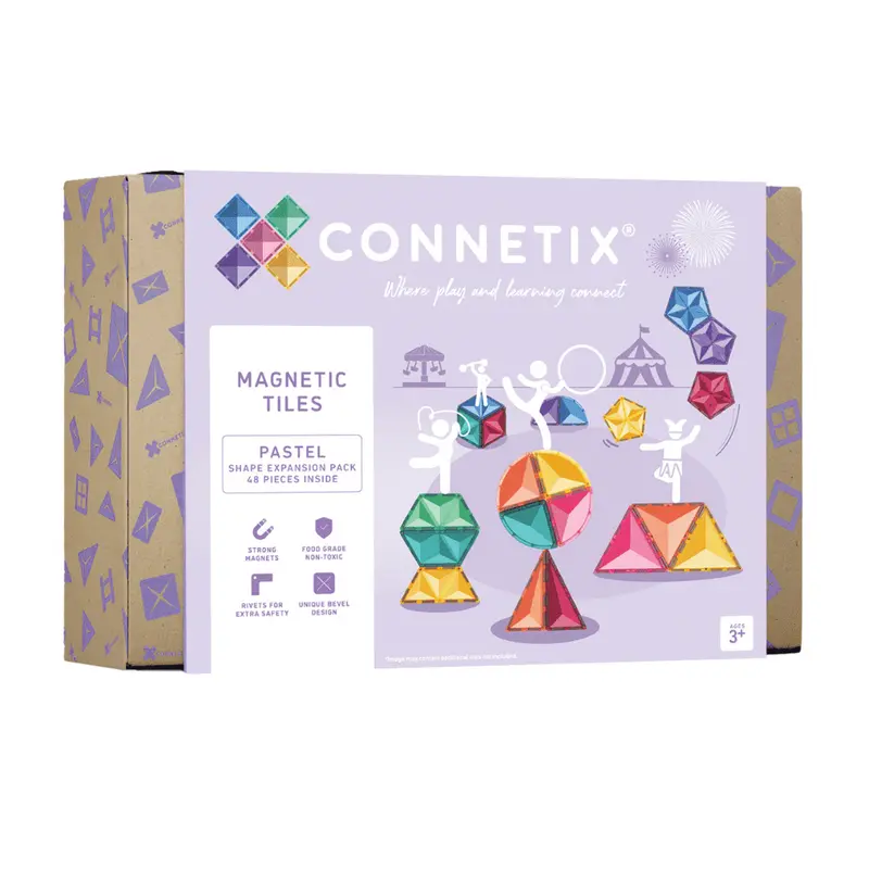 Connetix Pastel Shape Expansion Pack – 48 Pieces 1