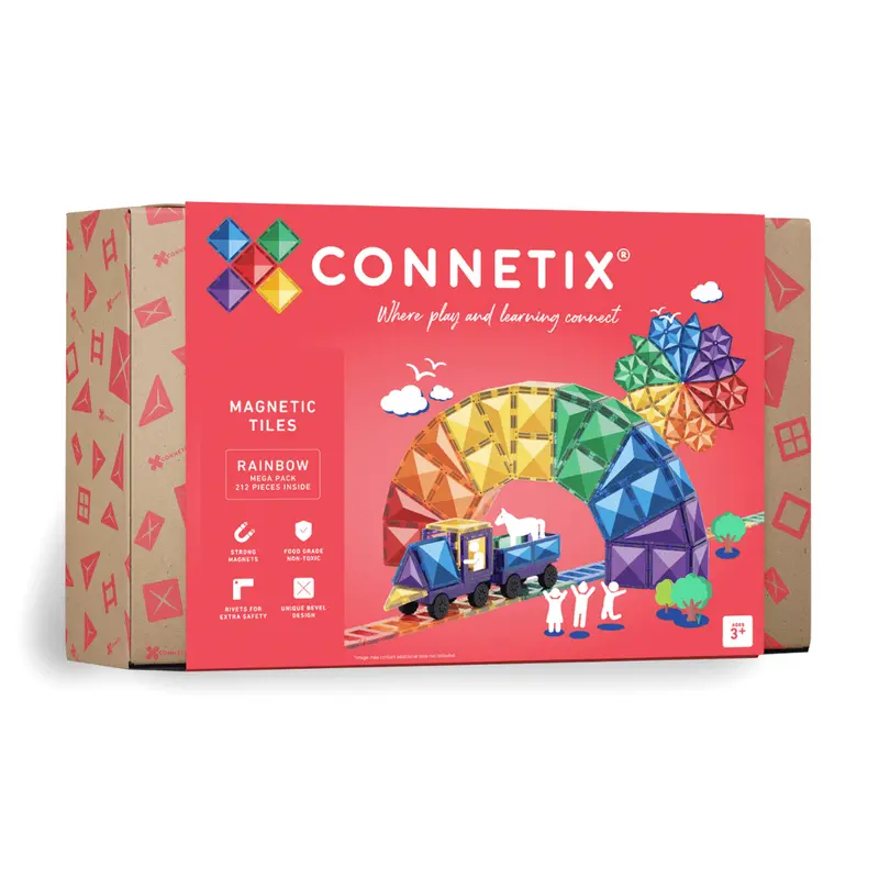Connetix Rainbow Mega Magnetic Building Set – 212 Pieces 1
