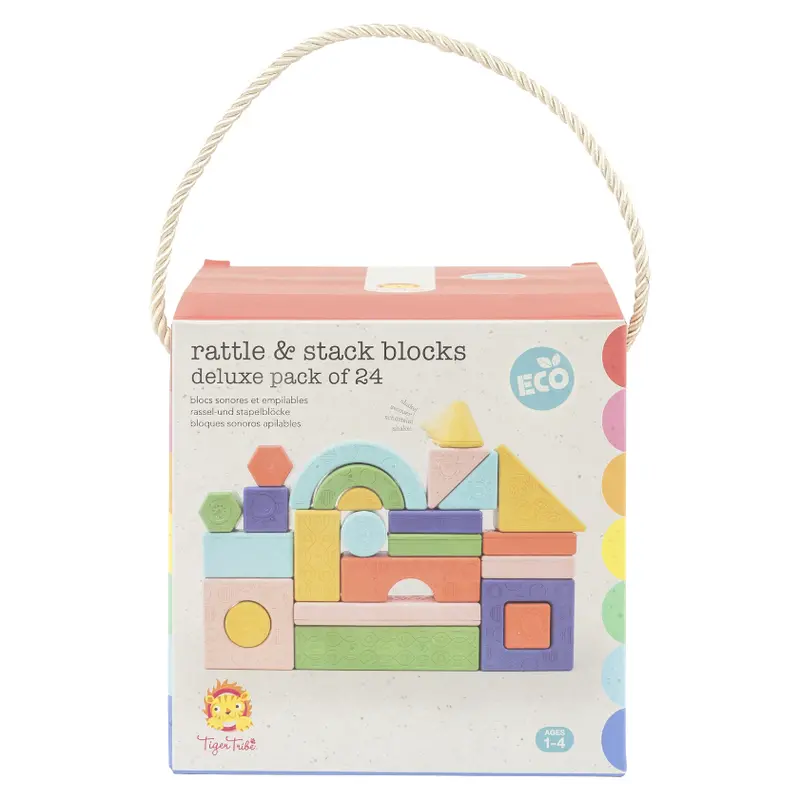 Deluxe 24-Piece Rattle & Stack Block Set 1