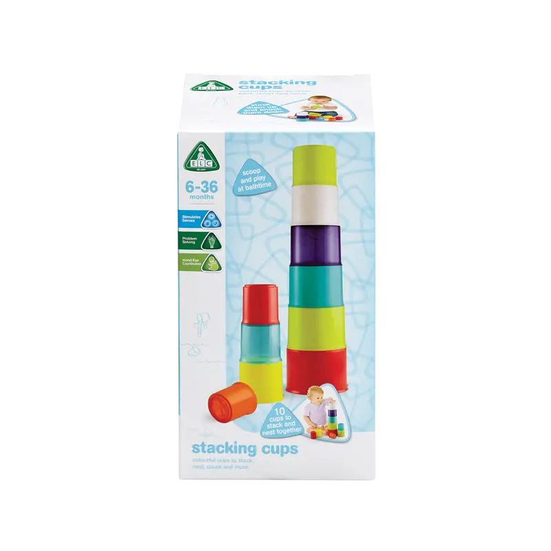 Developmental Stacking Cups – Safe Toy For Babies 6 To 36 Months 1