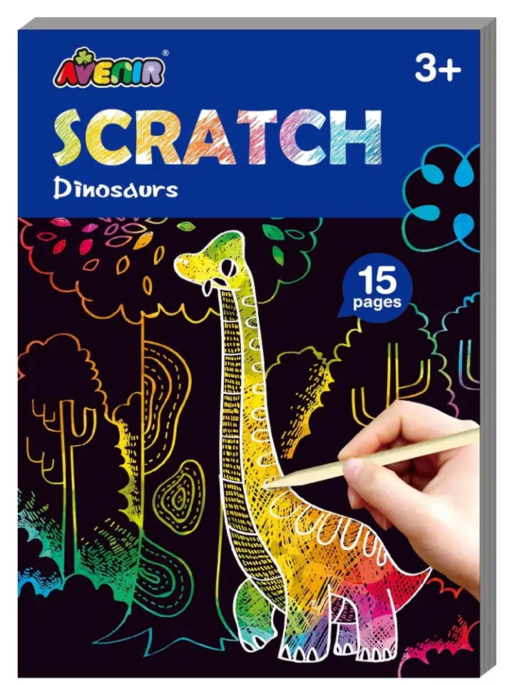 Dinosaur Mini Scratch Book – Portable Drawing Fun 1