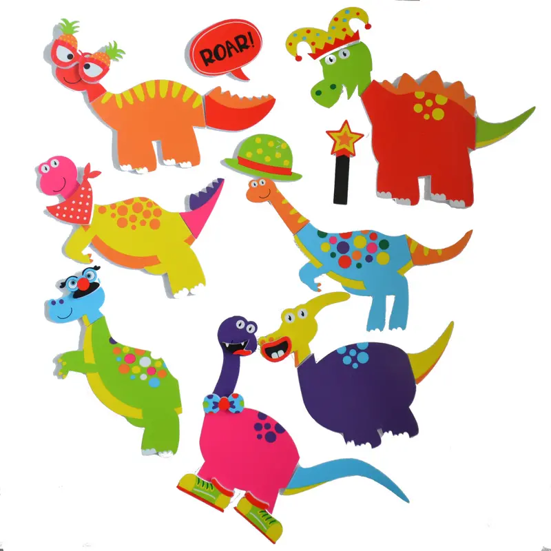 Dinosaur-Themed Bath Time Sticker Collection 1