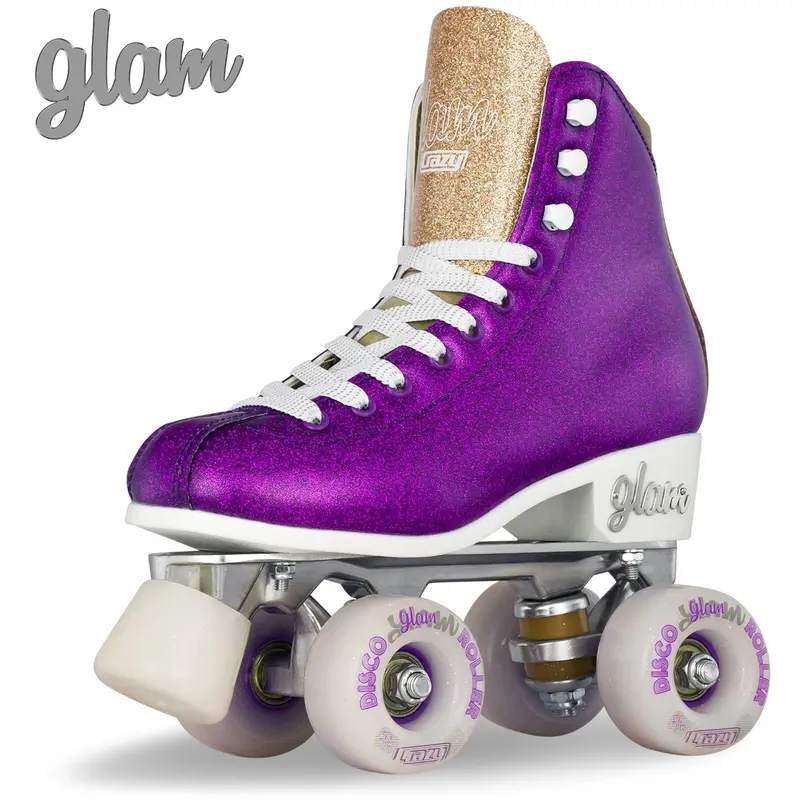 Disco Glam Inline Skates – Purple & Gold 1