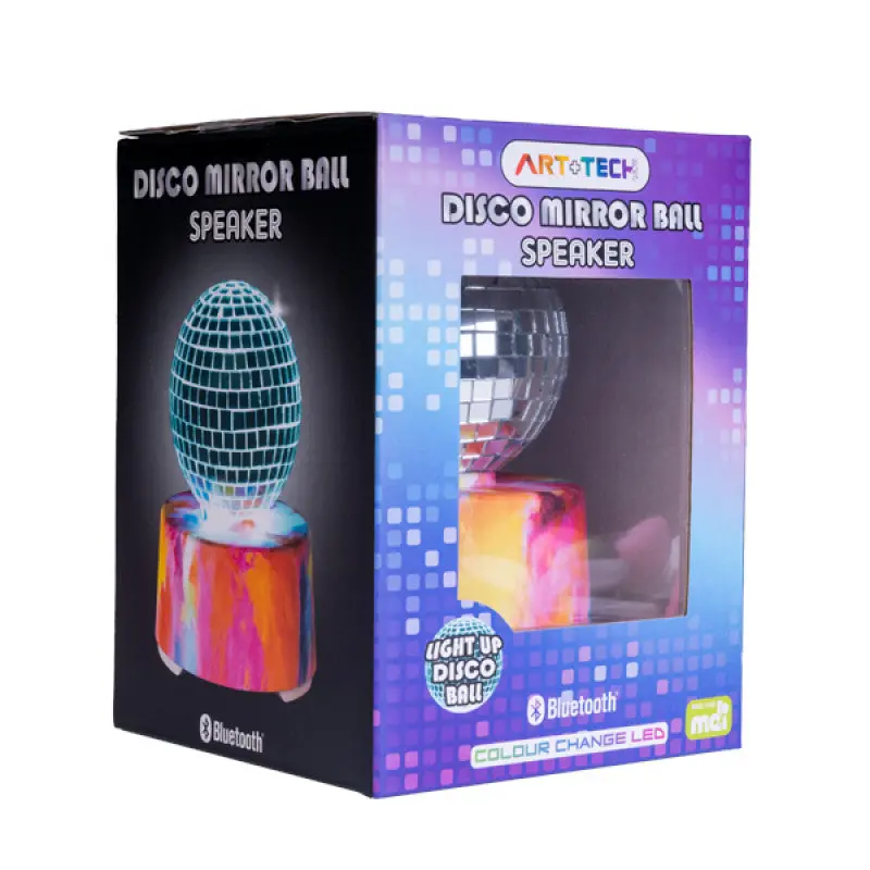 Disco-Style Mirror Ball Bluetooth Speaker 1