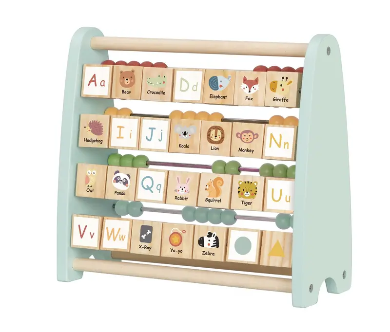 Double-Sided Wooden Abacus For Early Math Skills 1