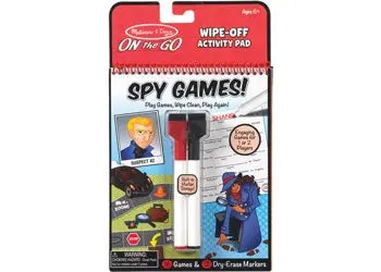 Dry-Erase Spy-Themed Activity Pad For Kids 1