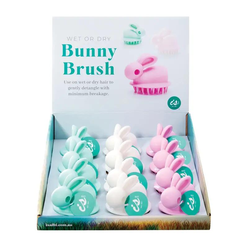 Dual-Use Bunny Brush – Wet Or Dry Hair & Fur Grooming Tool 1