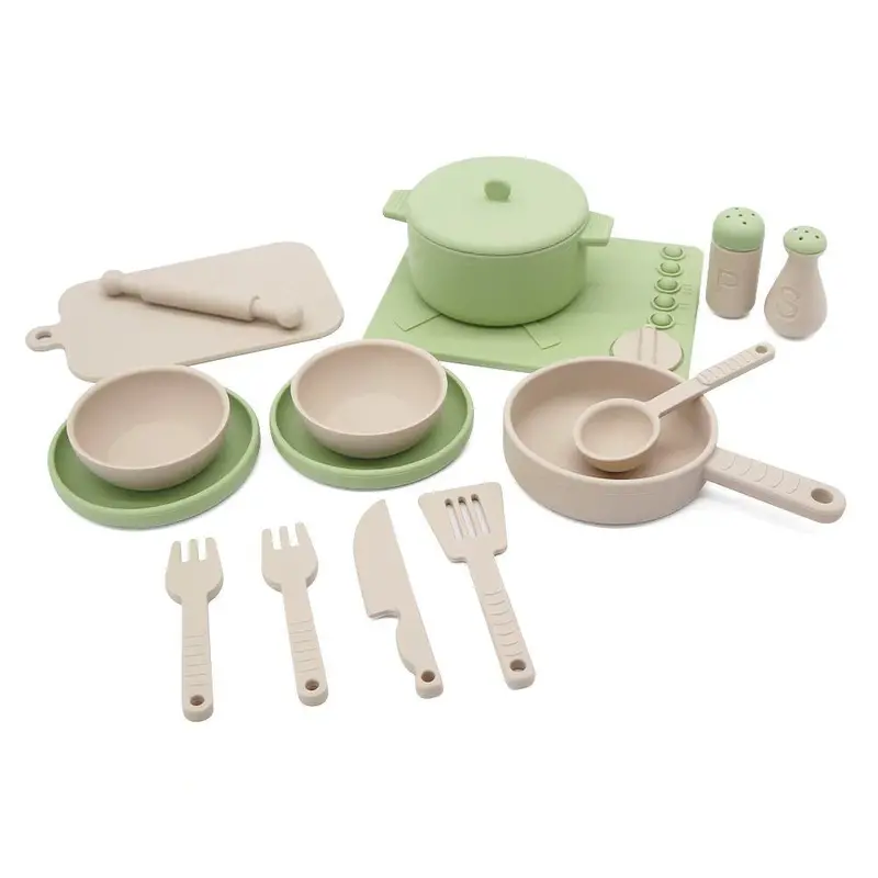 Eco-Conscious Green Silicone Cookware Set – Heat-Resistant Kitchen Tools 1