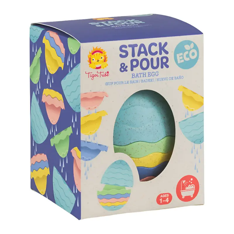 Eco-Friendly Stack & Pour Bath Egg Set 1