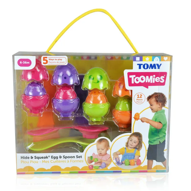 Egg-And-Spoon Racing Game With Squeaky Egg Toy 1