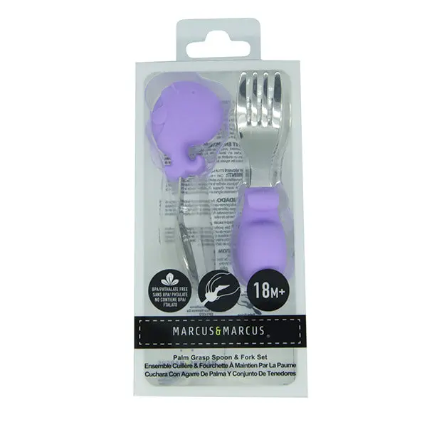 Ergonomic Silicone Spoon And Fork Set For Little Hands 1