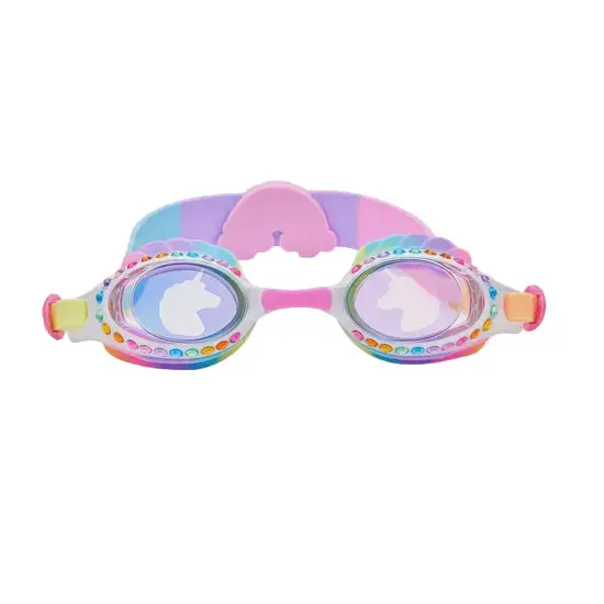 Eunice The Unicorn Swim Goggles – Rainbow Rider Design 1