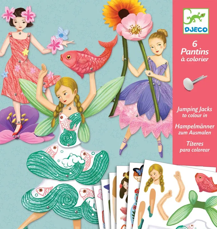 Fairies-Themed Printable Paper Puppet Kit 1