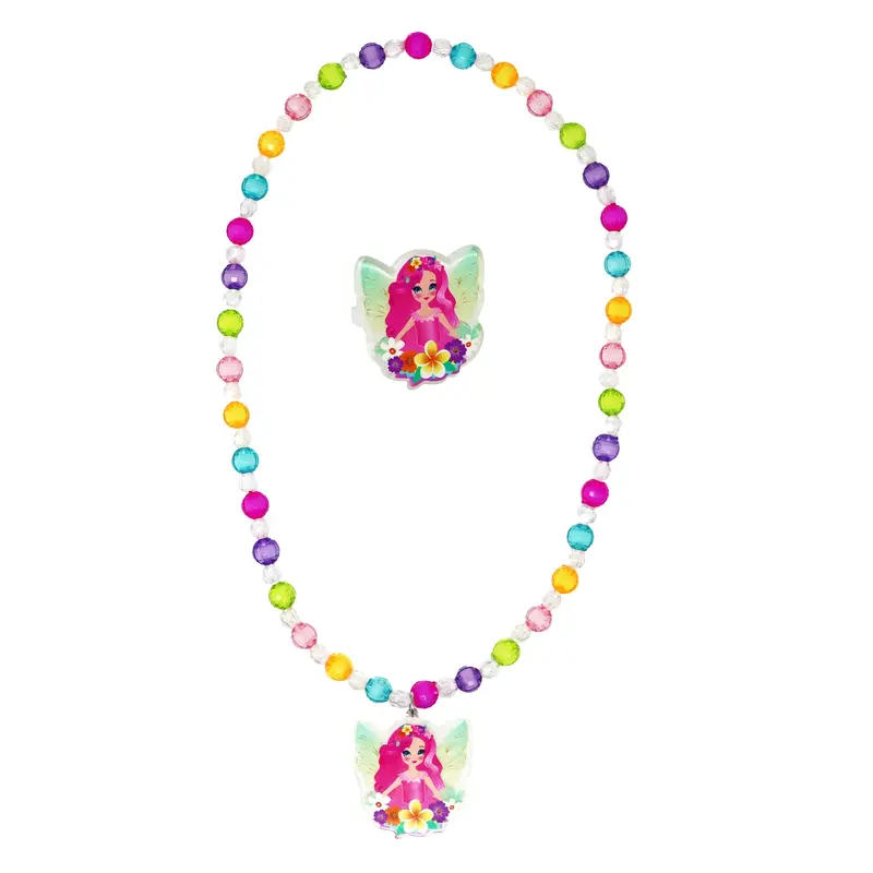 Fairy Light-Up Necklace And Matching Ring Set 1