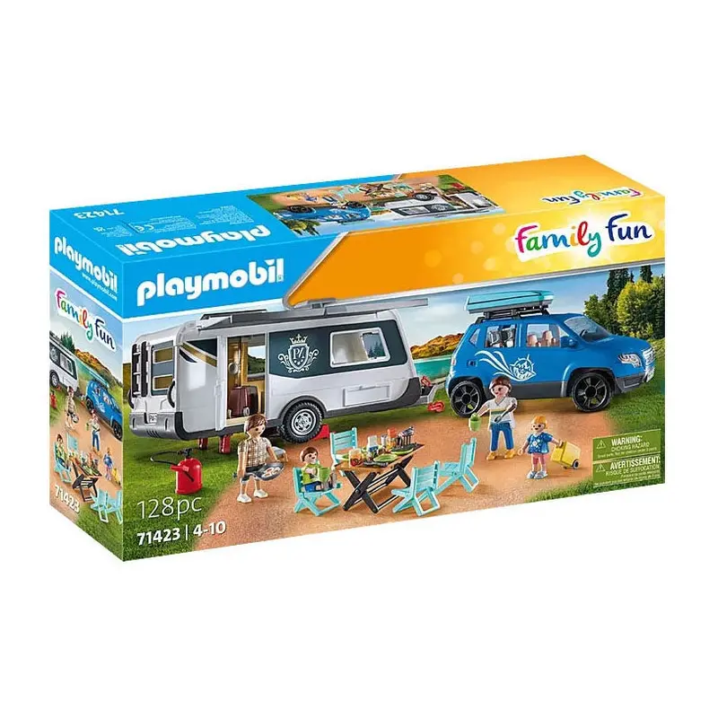 Family Fun Playset: Caravan & Pull-Along Car (Model 71423) 1