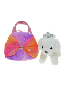 Fancy Pal Princess Dog Bag In Pink With Statement Bow 1
