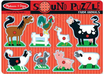 Farm Animal Sound Puzzle With 8 Pieces 1