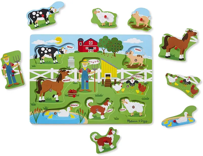 Farmyard Sound Puzzle – Old Macdonald’S Animal Sounds 1