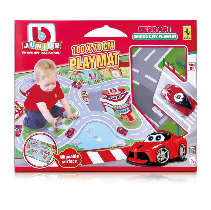 Ferrari Junior City Play Mat With Road Layout 1