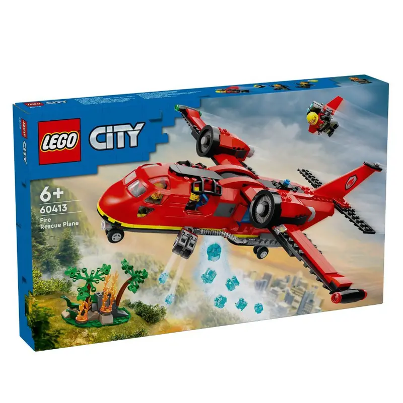 Fire Rescue Airplane Toy – Lego 60413 1