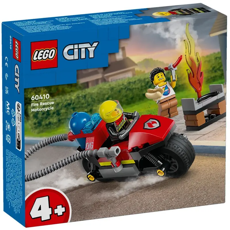 Fire & Rescue Motorcycle Building Set – Lego 60410 1