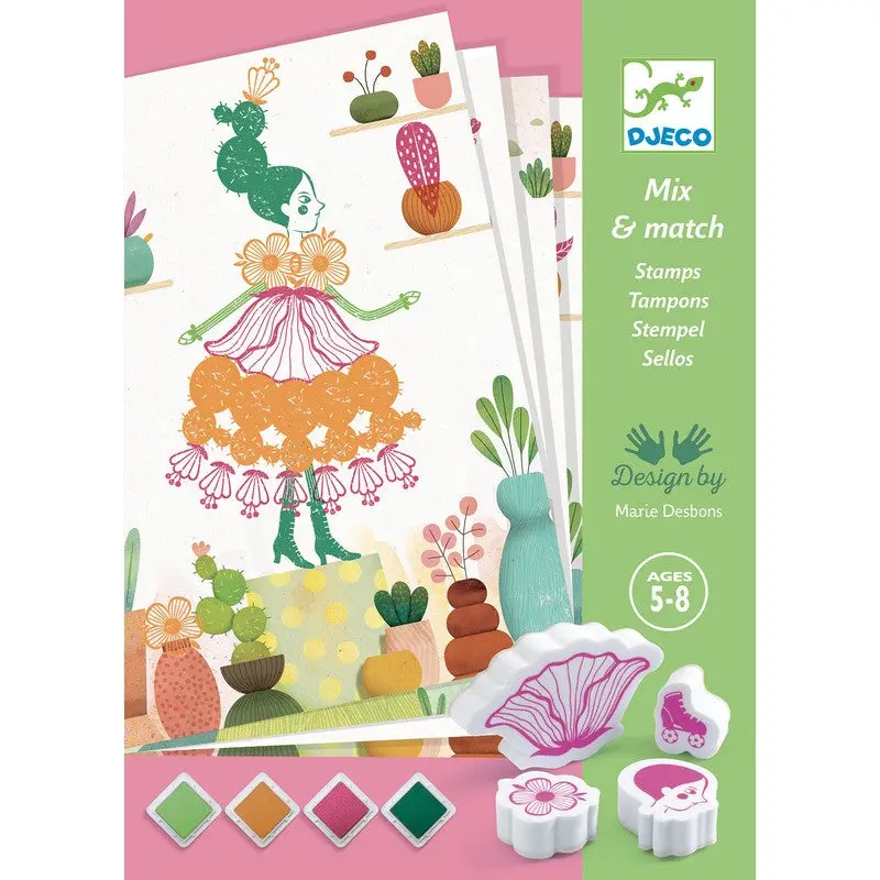 Flower Girl Stamp Set – Craft Kit For Custom Greeting Cards & Scrapbooking 1