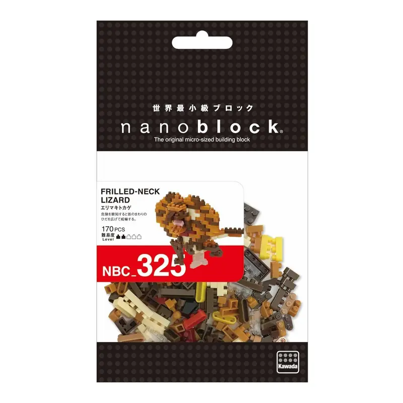 Frilled Neck Lizard Nanoblock Wildlife Model 1