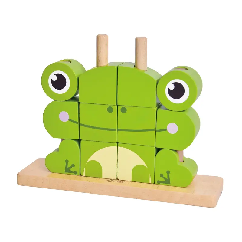 Frog-Shaped Interlocking Building Blocks 1