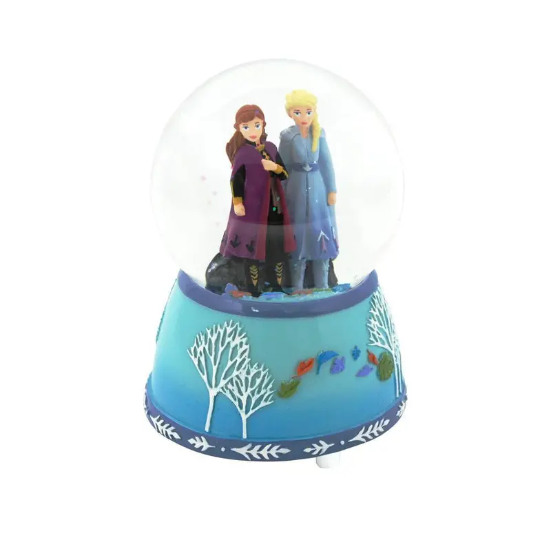Frozen Ii Anna And Elsa Animated Snow Globe With Music 1