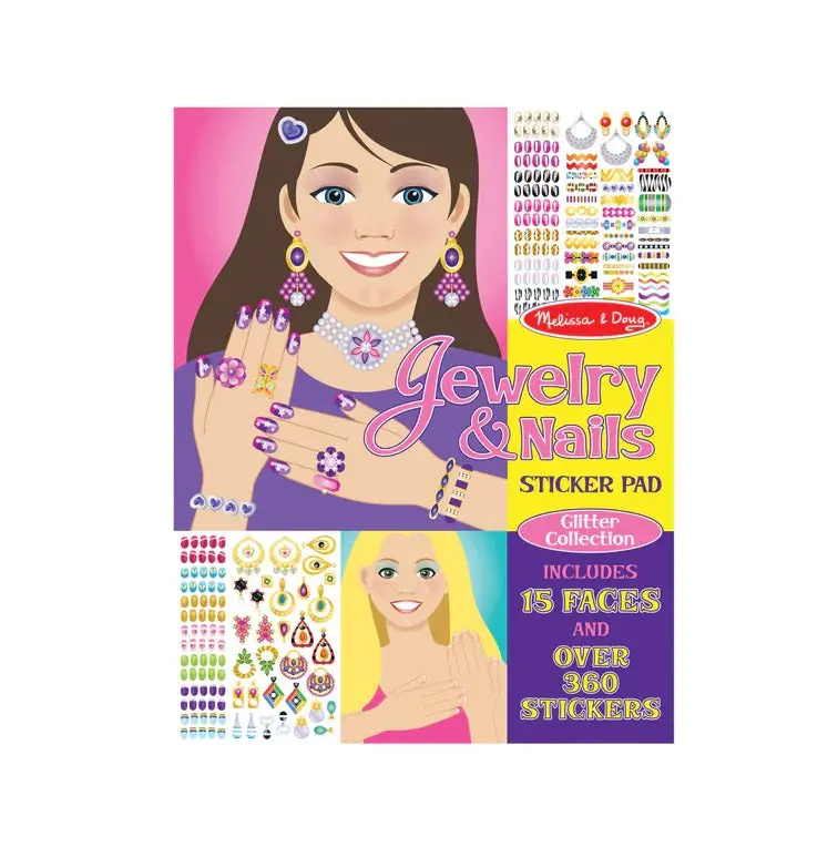 Glitter Jewelry And Nail Art Sticker Pack 1