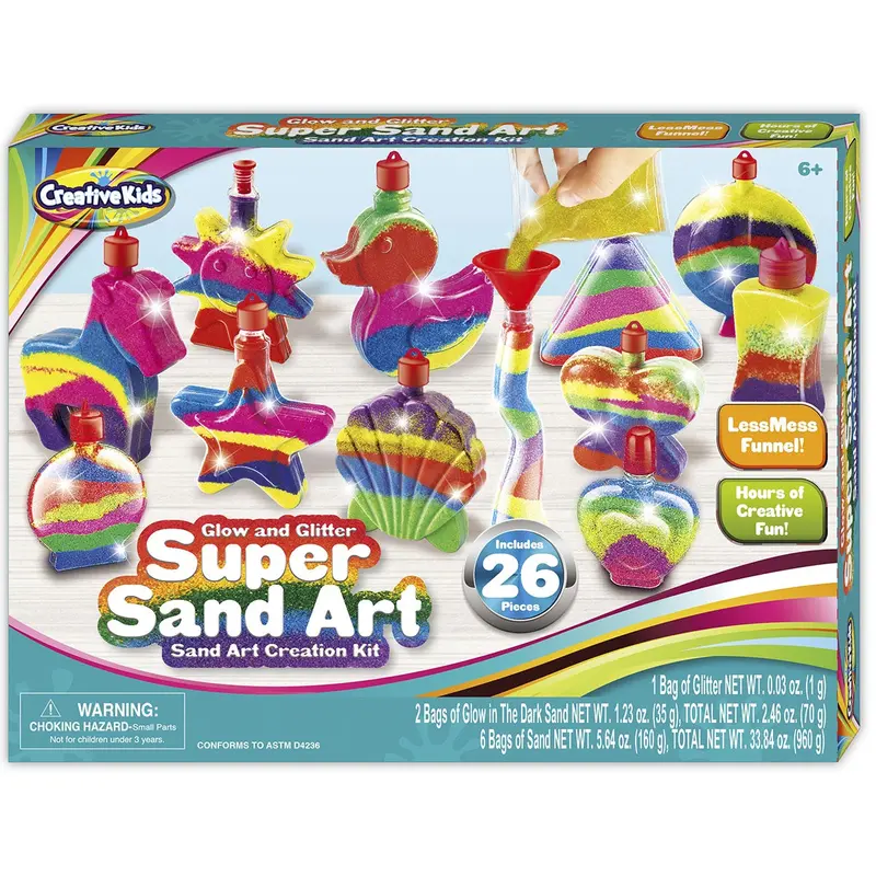 Glow-In-The-Dark Glitter Sand Art Kit 1