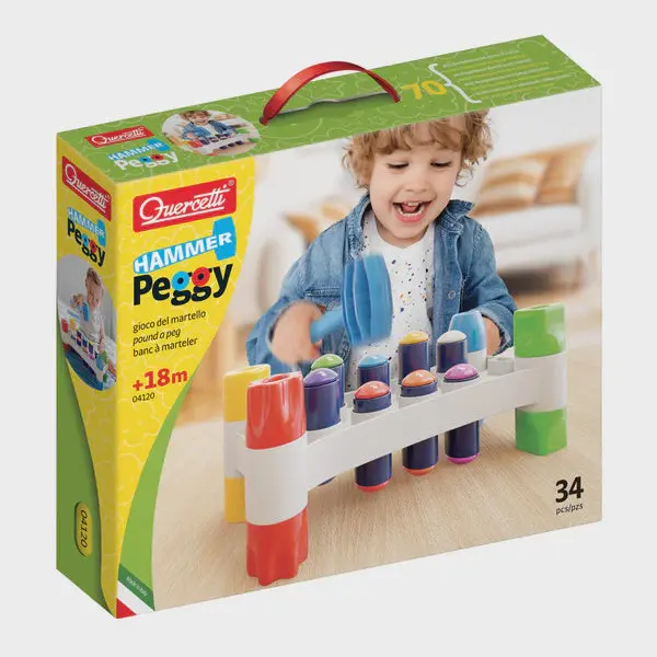 Hammer-And-Peg Playset – 34-Piece Classic Edition 1
