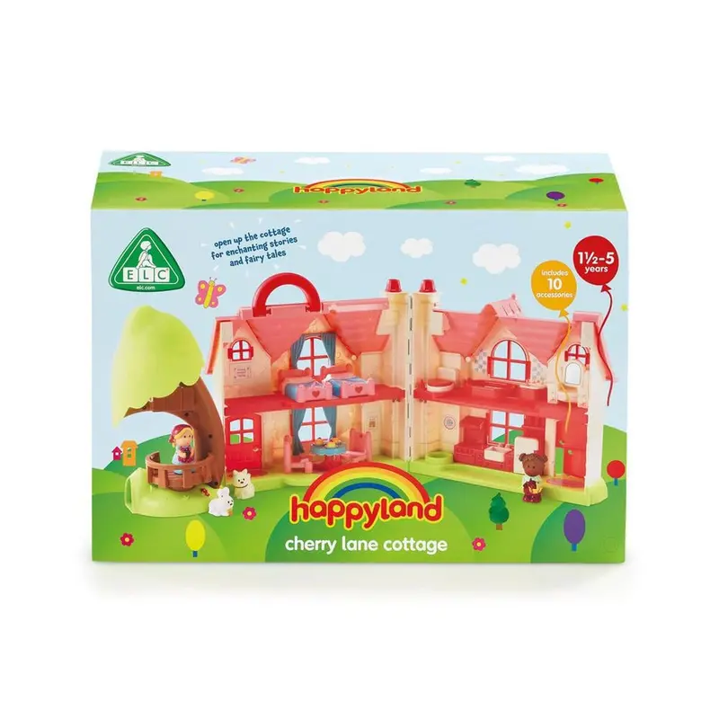 Happyland Cherry Lane Wooden Cottage Playset 1
