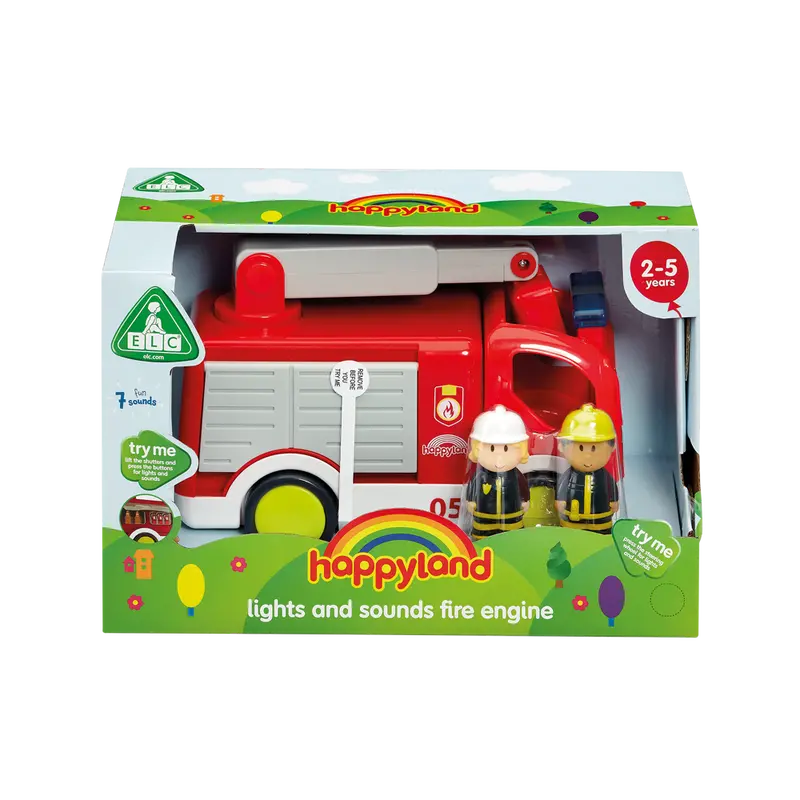 Happyland Lights & Sounds Fire Engine – Interactive Rescue Toy 1