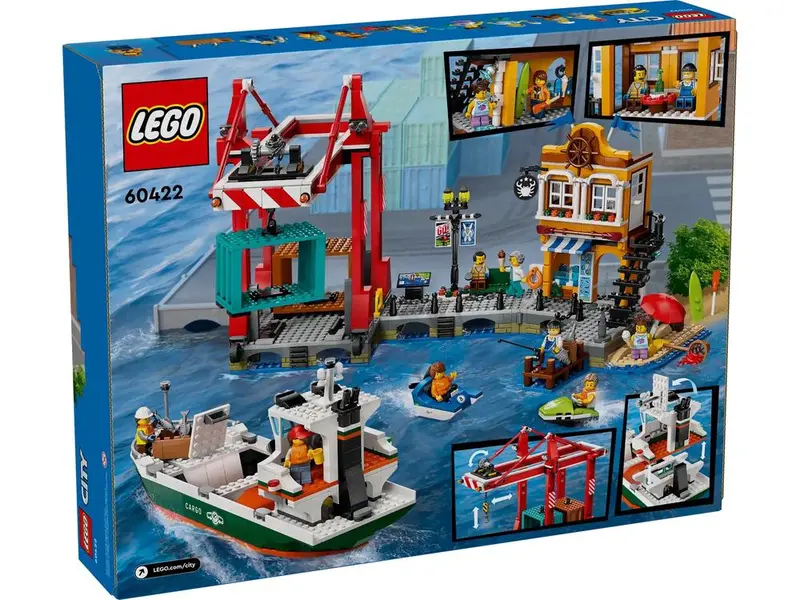 Harbour And Cargo Ship Playset – Lego 60422 1