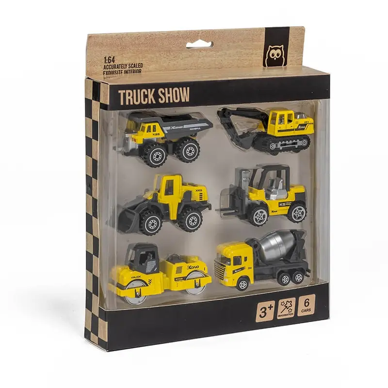 Heavy-Duty Engineering Vehicle Toys (6-Piece Set) 1
