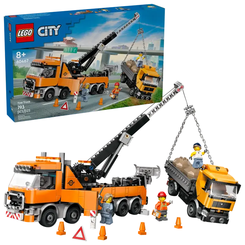 Heavy-Duty Recovery Tow Truck With Crane – Lego 60467 1