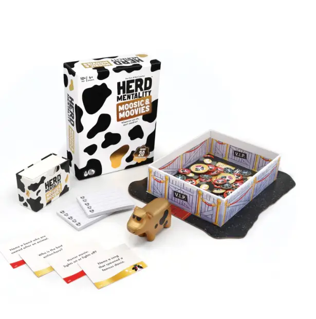 Herd Mentality Card Game: Moosic & Moovies Edition 1