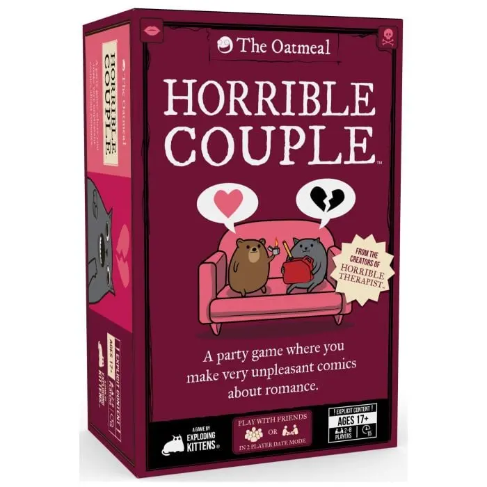 'Horrible Couple' Humorous Relationship Board Game 1
