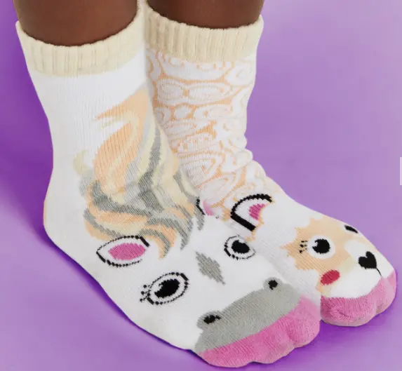 Horse And Alpaca Design Non-Slip Socks 1